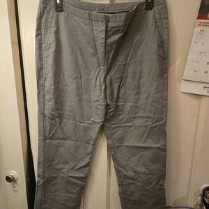 Worthington Light Gray Straight-Leg Pants